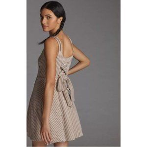 Anthropologie Maeve Jacquard Mini Dress Size Medium Pink